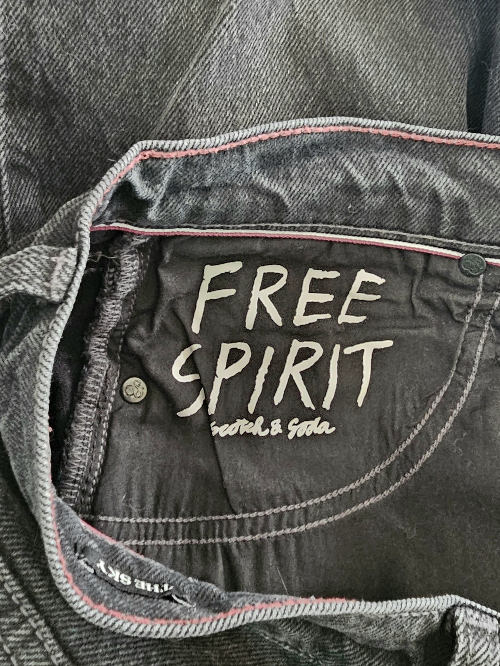Scotch & Soda Washed Black Straight Jeans 8/29 EUC - Picture 11 of 11